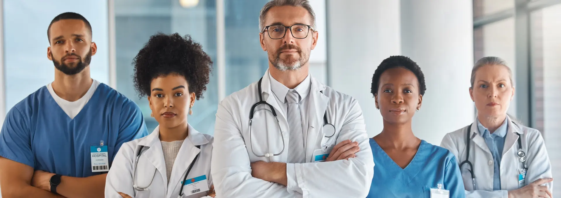 Equipe de saúde em ambiente hospitalar
